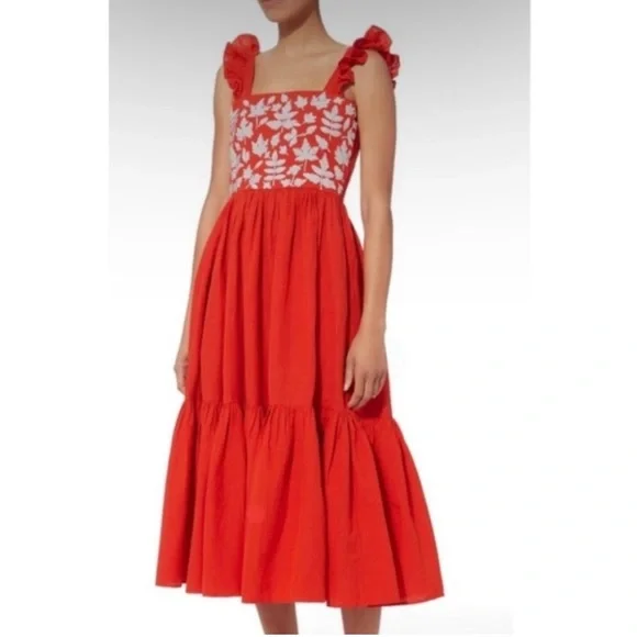 carolina k embroidered dress Malla Dress Gardenia / M main image 0